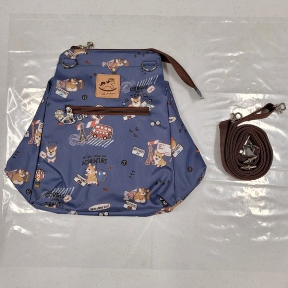 Waterproof Corgi Shoulder Crossbody Backpack Bag - Picture 9 of 14